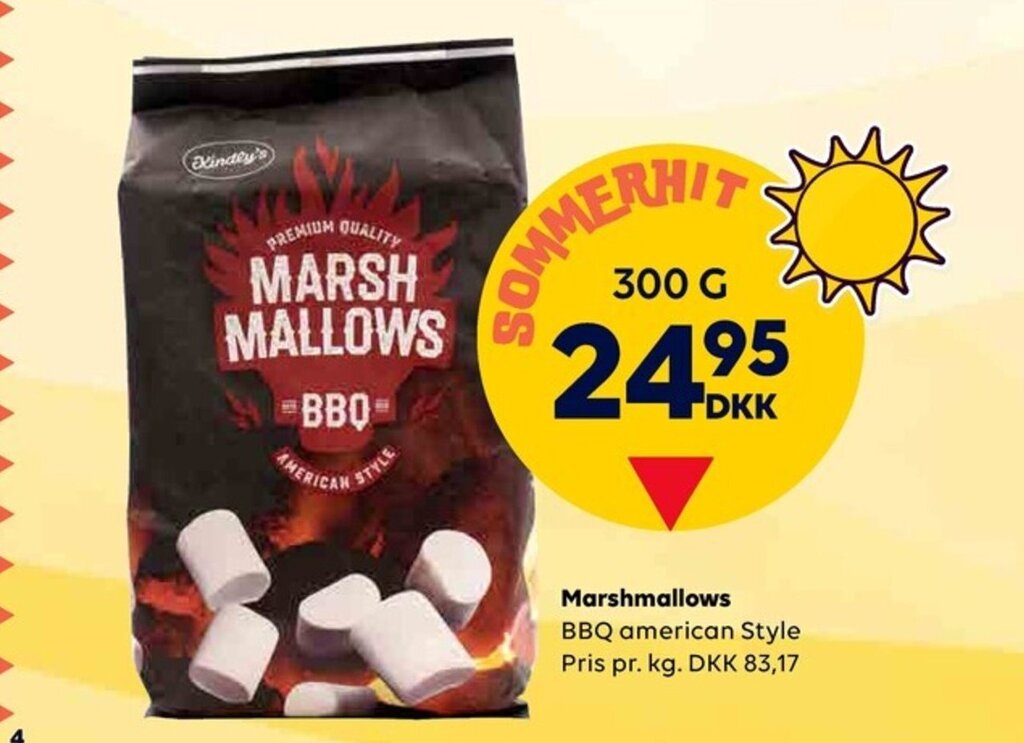 Marshmallows BBQ american Style tilbud hos Scandlines