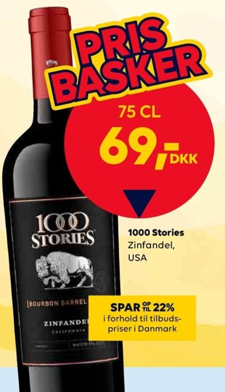 Scandlines 1000 Stories Zinfandel, USA tilbud