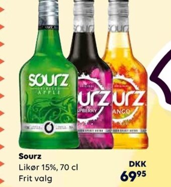 Sourz Likør 15%, 70 cl