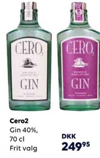 Cero2 Gin 40%, 70 cl