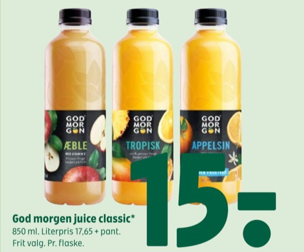 Coop 365 Godmorgen appelsinjuice tilbud
