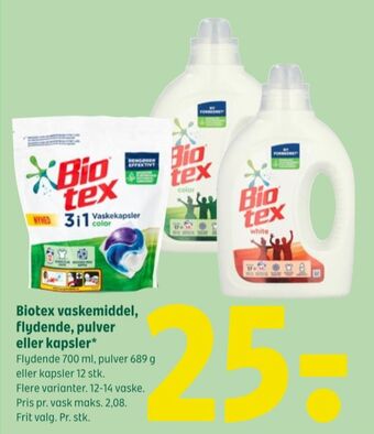 Coop 365 Biotex vaskemiddel-flydende tilbud