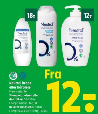 Coop 365 Neutral deo roll-on tilbud