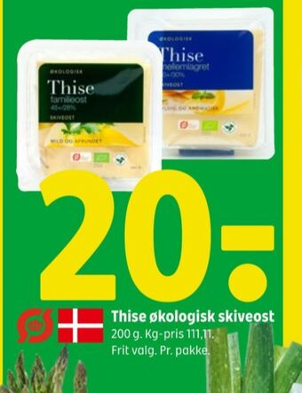 Coop 365 Thise skiveost familieost 45+/28% tilbud