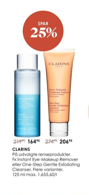Matas Clarins renseprodukter tilbud