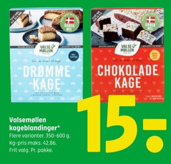Coop 365 Valsemøllen drømmekageblanding tilbud