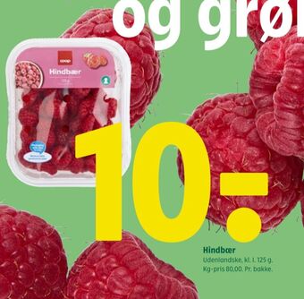 Coop 365 Coop hindbær tilbud