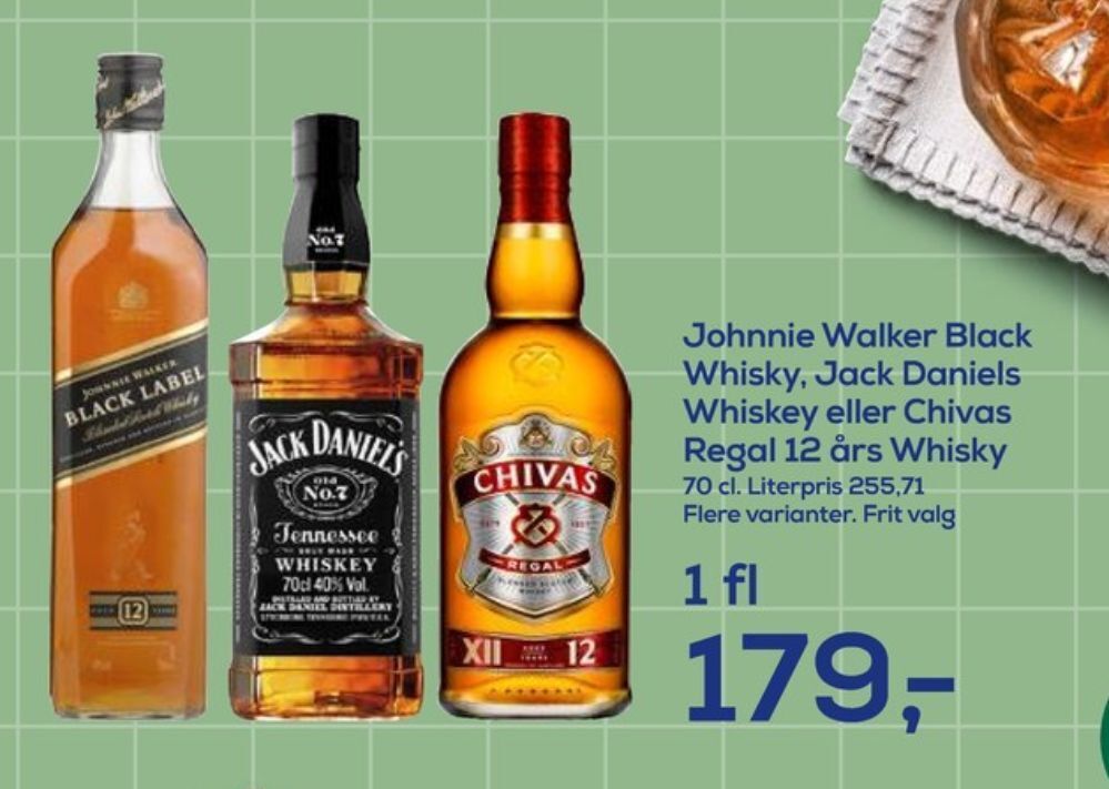 Black label whisky tilbud hos Irma