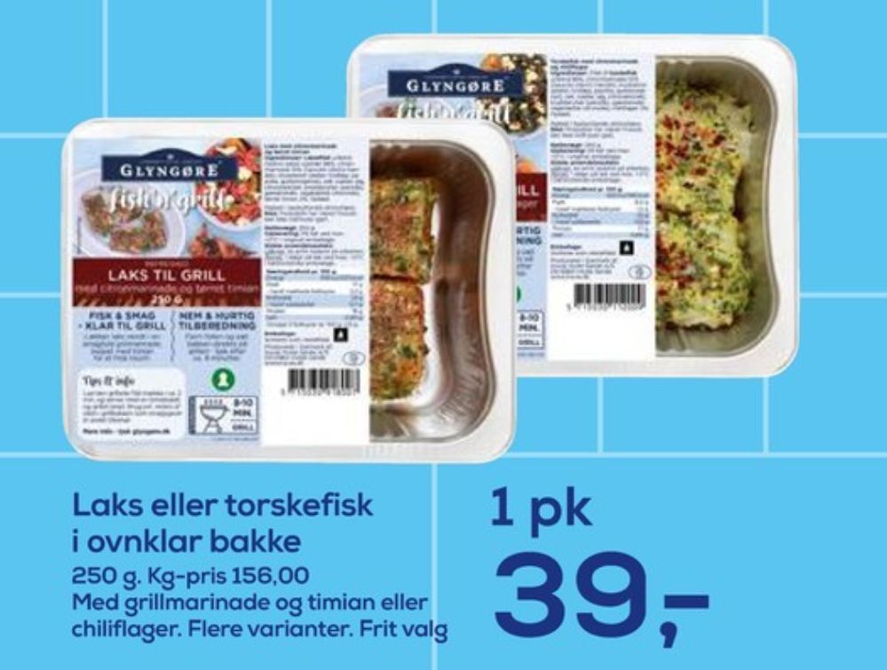 Irma Glyngøre torskefilet tilbud