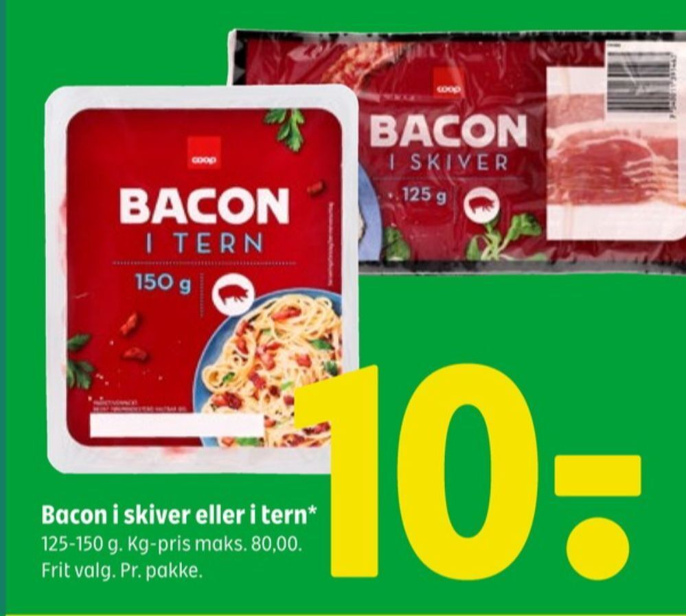 Coop 365 Coop bacontern tilbud