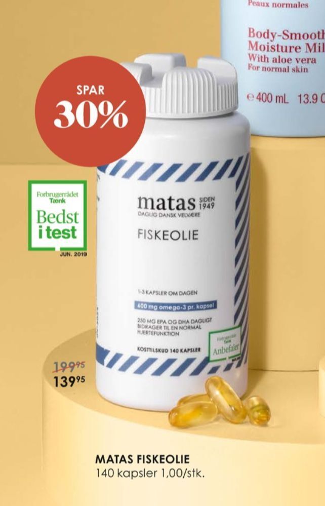 Matas Matas fiskeolie tilbud