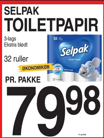 ABC Lavpris SELPAK TOILETPAPIR tilbud