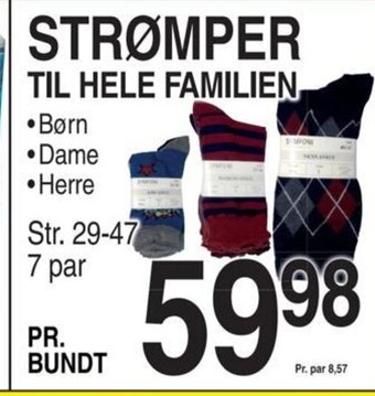 ABC Lavpris STRØMPER TIL HELE FAMILIEN tilbud