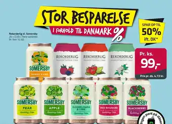 Fleggaard Rekorderlig el. Somersby tilbud