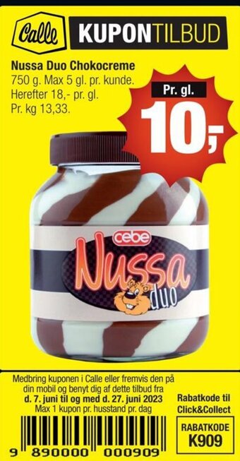 Nussa Duo Chokocreme