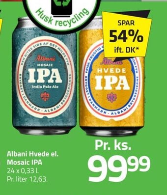 Fleggaard Albani Hvede el. Mosaic IPA tilbud