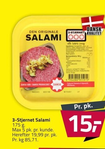 3-Stjernet Salami