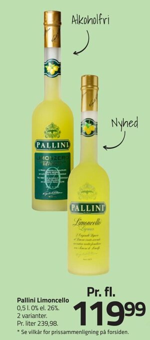 Fleggaard Pallini Limoncello tilbud