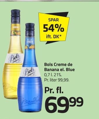 Bols Creme de Banana el. Blue