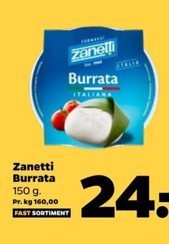 Netto Zanetti Burrata tilbud