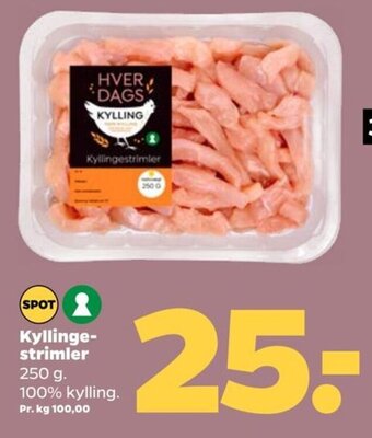 Netto Kyllingestrimler tilbud