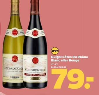 Netto Guigal Côtes du Rhône Blanc eller Rouge tilbud