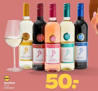 Netto Barefoot 75 cl. tilbud