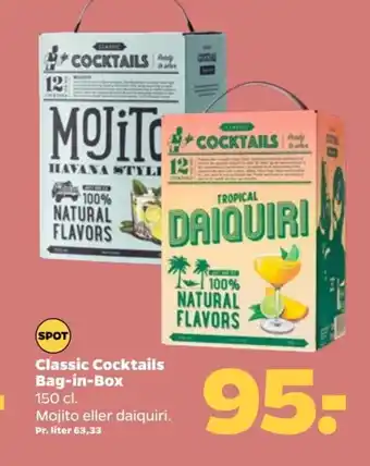 Classic Cocktails Bag-in-Box 150 cl. Mojito eller daiquiri.