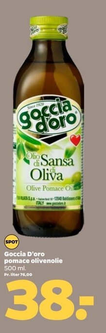 Netto Goccia D'oro pomace olivenolie tilbud