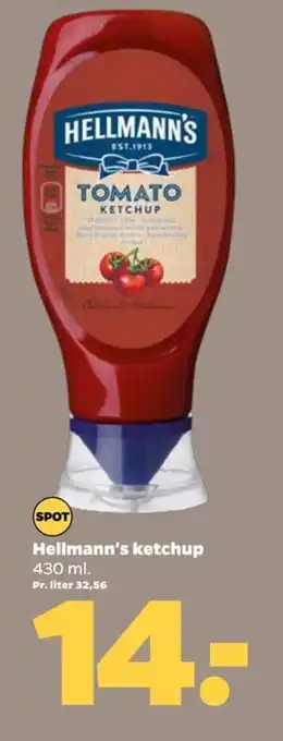 Netto Hellmann's ketchup 430 ml. tilbud