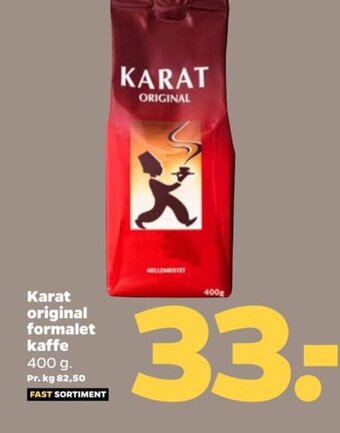 Karat original formalet kaffe