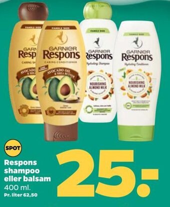 Netto Respons shampoo eller balsam tilbud