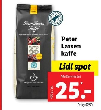 Lidl Peter Larsen Kaffe tilbud
