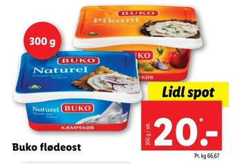 Lidl Buko flødeost tilbud