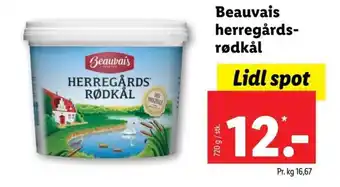 Lidl Beauvais herregårds-rødkål tilbud