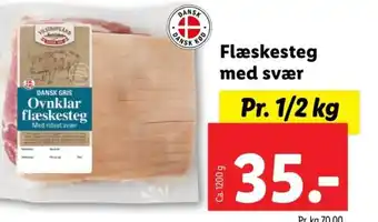 Lidl Flæskesteg med svær tilbud