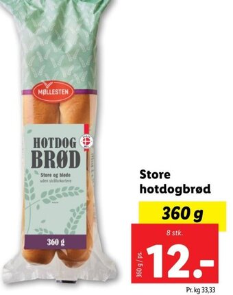 Lidl Store hotdogbrød tilbud