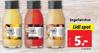 Lidl Ingefærshot tilbud