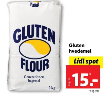 Lidl Gluten hvedemel tilbud