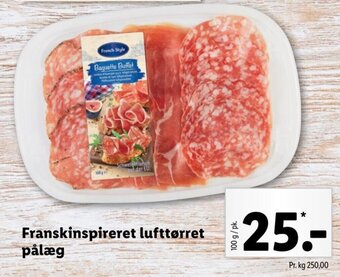 Lidl Franskinspireret lufttørret pålæg tilbud