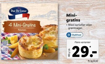 Lidl Mini-gratins tilbud