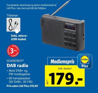 SILVERCRESTⓇ DAB radio
