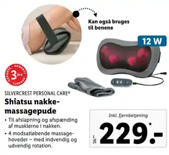 SILVERCREST PERSONAL CAREⓇ Shiatsu nakke-massagepude