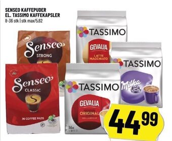 Løvbjerg SENSEO KAFFEPUDER EL. TASSIMO KAFFEKAPSLER tilbud