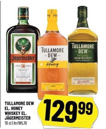 TULLAMORE DEW EL. HONEY WHISKEY EL. JÄGERMEISTER