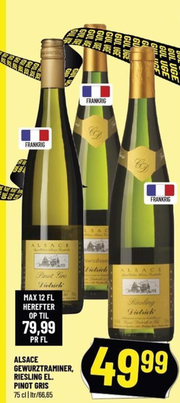 Løvbjerg ALSACE GEWURZTRAMINER, RIESLING EL. PINOT GRIS tilbud