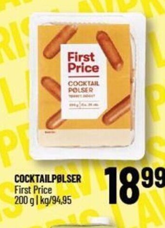 COCKTAILPØLSER First Price