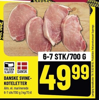 Løvbjerg DANSKE SVINE- KOTELETTER tilbud