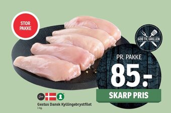 SPAR Gestus Dansk Kyllingebrystfilet 1 kg. tilbud