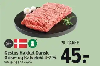 SPAR Gestus Hakket Dansk Grise- og Kalvekød 4-7 % tilbud